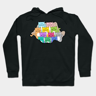 Meow-mania, the land of cats Hoodie